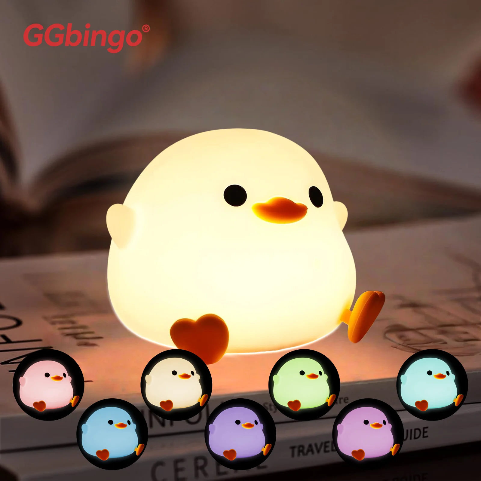 Silicone Duck Touch Light