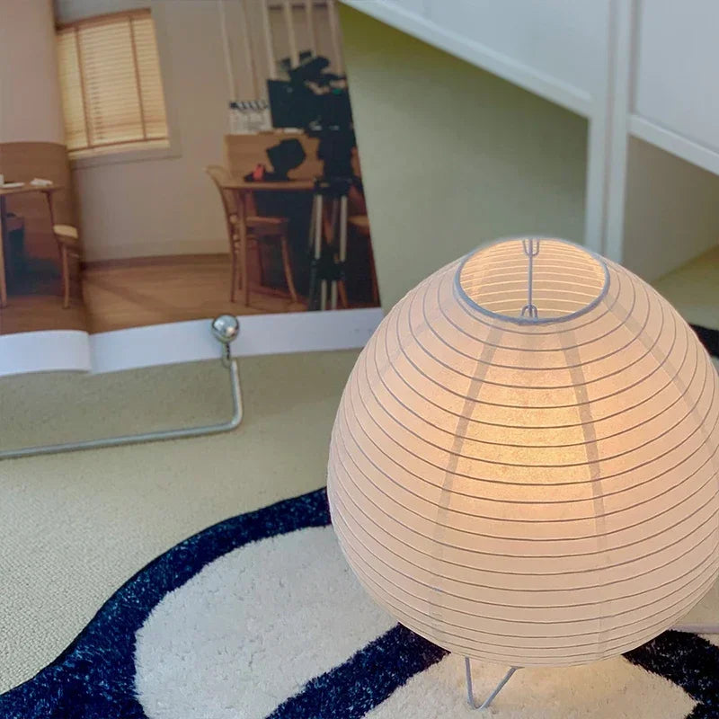 Japanese Rice-Paper Lantern Lamp