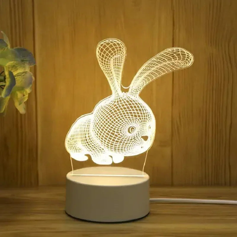 Romantic Heart Acrylic Lamp