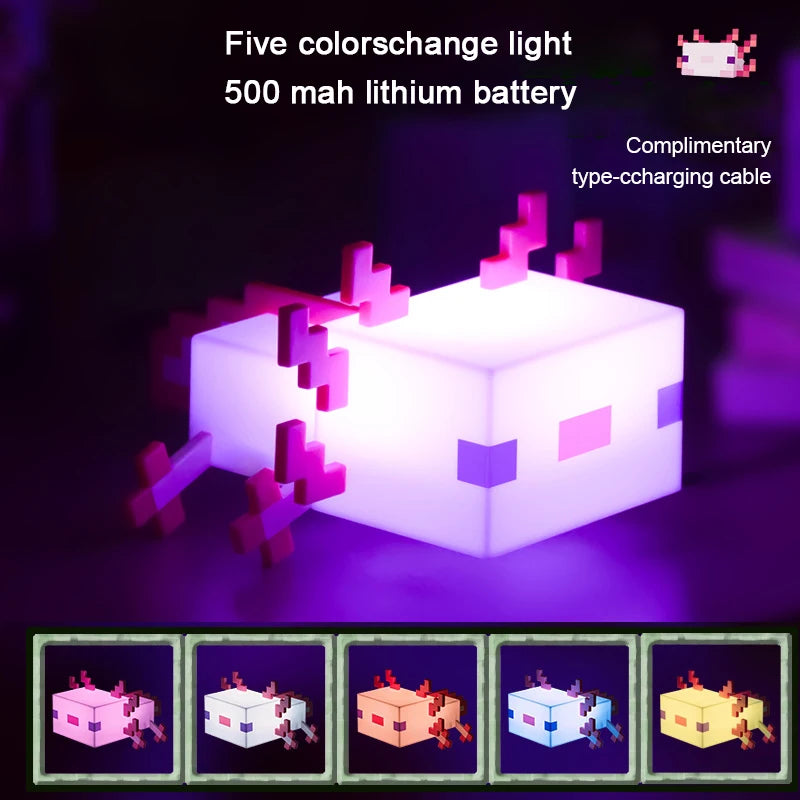 MC Game Salamander Lamp Five Color Toy